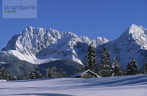 Deutschland Oberbayern Werdenfelser Land - Krün Karwendel mit Wörner