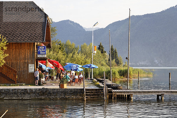 Seestüberl in Innerschwand  Mondsee  Salzkammergut  Oberösterreich  Österreich