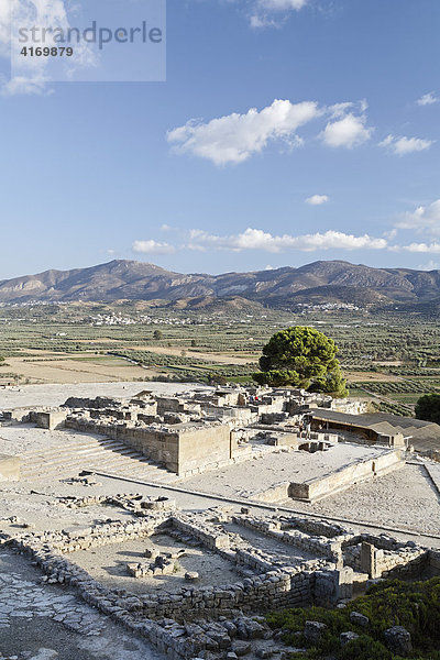 Ausgrabungsstätte Minoischer Palast Festos (Faistos  Phaistos  Phestos)  Messara-Ebene  Südkreta  Kreta  Griechenland