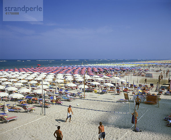 Cesenatico Strand  Adriaküste  Emilia-Romagna  Italien