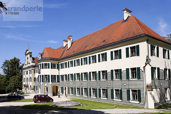 Ehemaliges Kloster  Schloss und ehemalige Klosterkirche St. Georg Prüfening  Regensburg  Oberpfalz  Bayern
