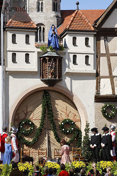 Festspiel Die Schutzfrau von Münnerstadt  Münnerstadt  Rhön  Unterfranken  Bayern