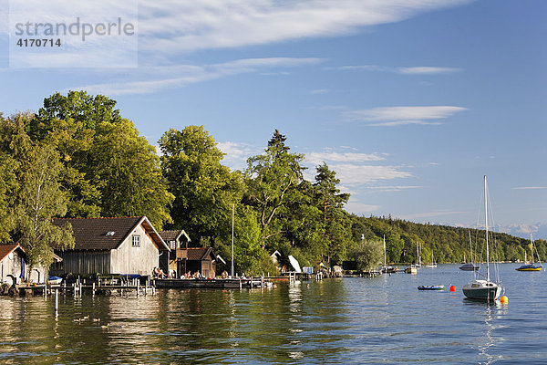 Starnberger See in Ammerland  Oberbayern