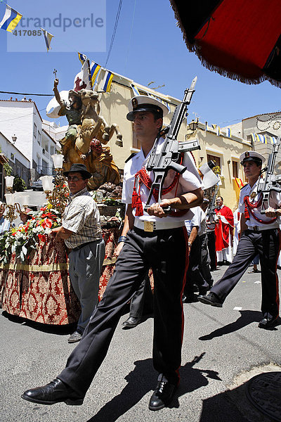 Fiesta de Santiago  Prozession  San Bartolome de Tirajana  Tunte  Gran Canaria  Kanaren  Spanien