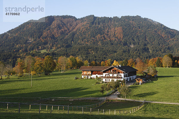 Bauernhof in Wackersberg  Heigelkopf  Isarwinkel  Oberbayern