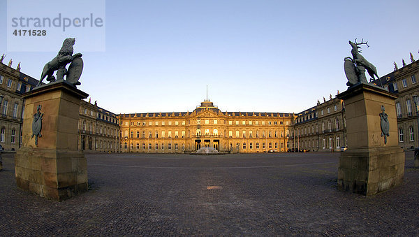 Neues Schloss Stuttgart  Baden-Württemberg  Deutschland