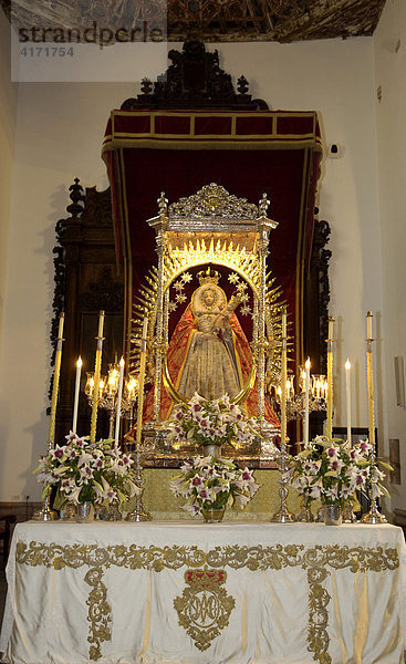 Madonnenstatue in Kirche Iglesia de N.S. de la Concepcion in La Laguna  Teneriffa  Kanarische Inseln  Spanien