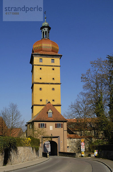 Segringer Tor in Dinkelsbühl  Mittelfranken  Bayern Deutschland