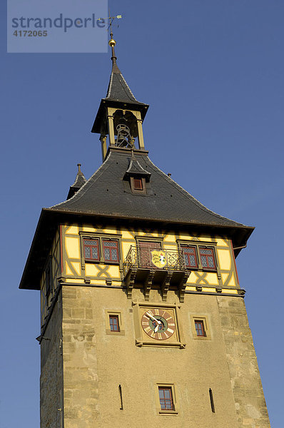 Oberer Torturm  Marbach am Neckar  Baden-Württemberg  Deutschland
