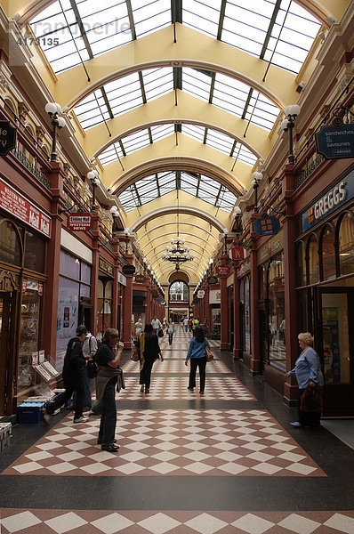 Alte Einkaufspassage Great Western Arcade  Birmingham  Mittelengland  England  Europa