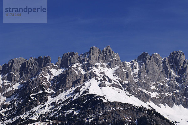 Gebirge Wilder Kaiser bei Going  Tirol  Österreich  Europa