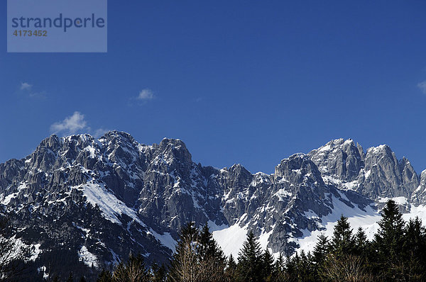 Gebirge Wilder Kaiser bei Going  Tirol  Österreich  Europa