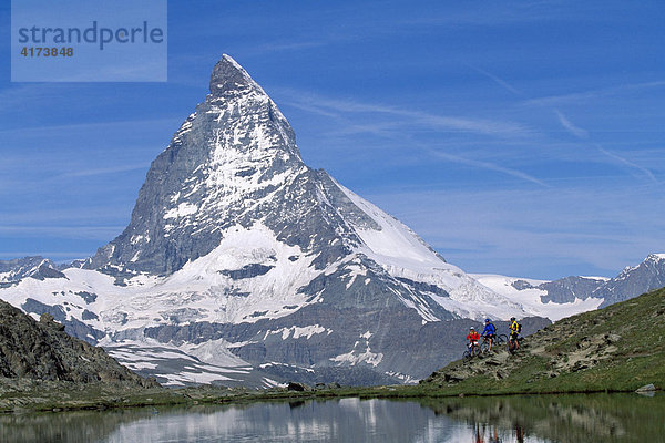 Riffelsee  Matterhorn  Zermatt  Wallis  Schweiz