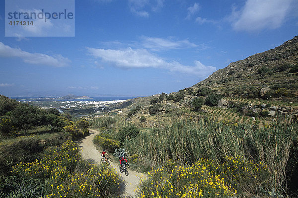 Mountainbiker  Naxos  Kykladen  Griechenland