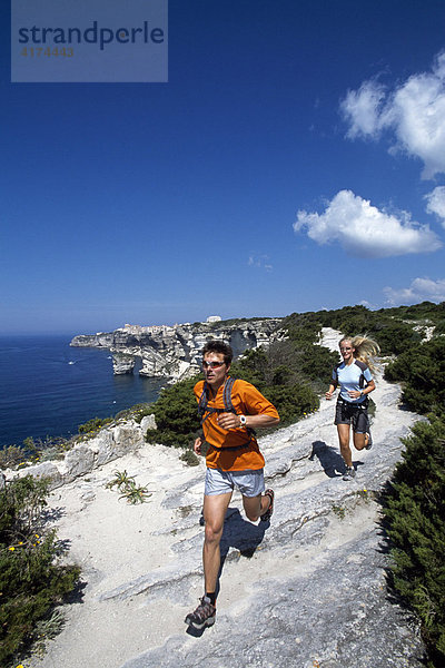 Running  Calvi  Korsika  Frankreich