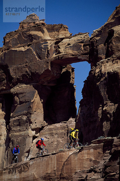 Mountainbiker  Moab  Utah  USA