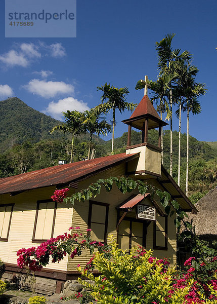 Cambulo Village  Kirche  Banaue  Luzon  Philippinen  Asien