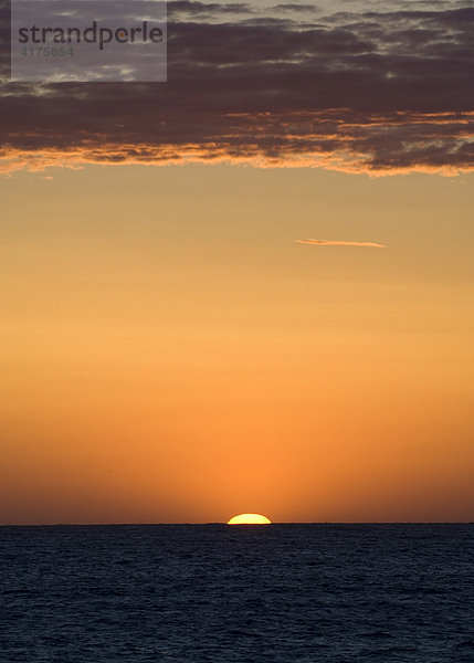 Sonnenuntergang  Calvi  Korsika  Frankreich
