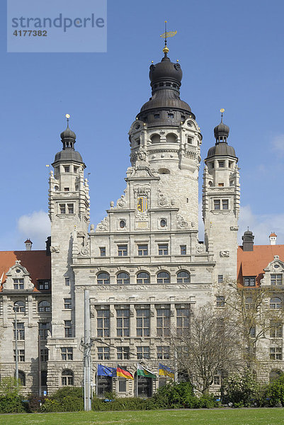 Neues Rathaus  Leipzig  Sachsen  Deutschland  Europa