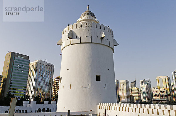 Altes Fort und Museum Qasr al Hosn  Abu Dhabi Stadt  Emirat Abu Dhabi  Vereinigte Arabische Emirate  VAE  Asien