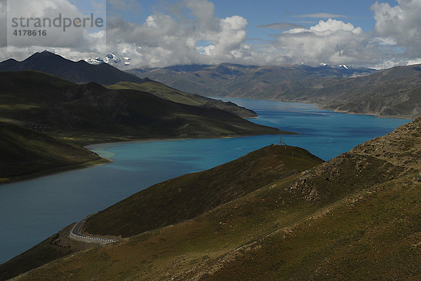 Heiliger Yamdrok See  Zentraltibet  Tibet  China