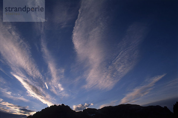 Föhnwolken über den Sextener Dolomiten  Südtirol  Italien