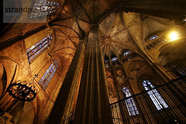 Kathedrale in Barcelona  Katalonien  Spanien