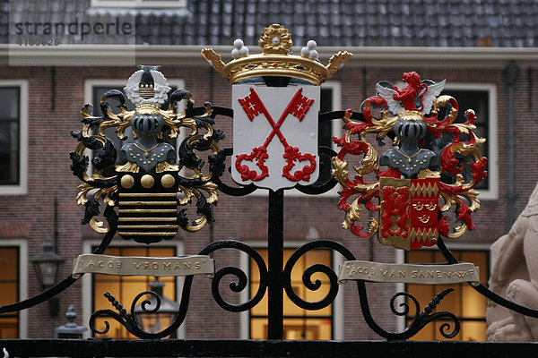 Wappen in Leiden  Niederlande