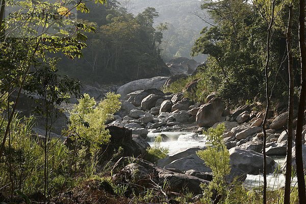 Fluss Rio Cangrejal  Nationalpark Pico Bonita  Honduras