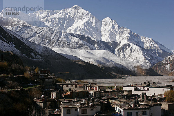 Kagbeni  ein Bergdorf auf der Route des Jomsom-Treks in Nepal Kagbeni  Nepal  Asien