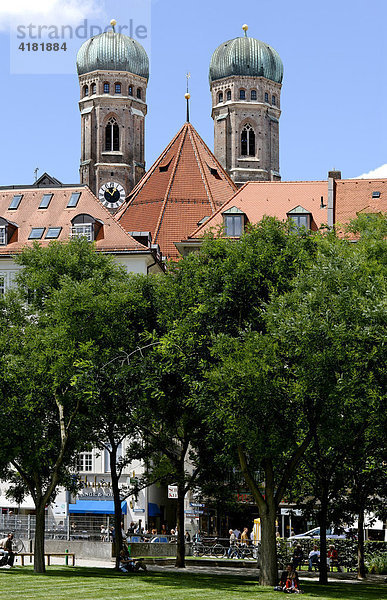 Frauenkirche am Marienhof  München  Bayern  Deutschland