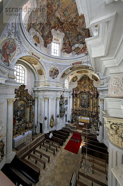 Innenaufnahme der Dreifaltigkeitskirche  München  Bayern  Deutschland