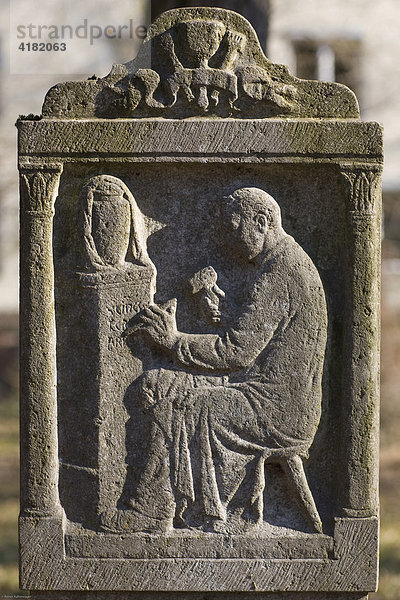 Grab von Johannes Leeb  1790-1863  Bildhauer  Alter Südfriedhof München  Bayern  Deutschland