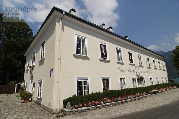 Mozarthaus St. Gilgen am Wolfgangsee  Geburtshaus der Mutter Mozarts  Salzburg  Österreich