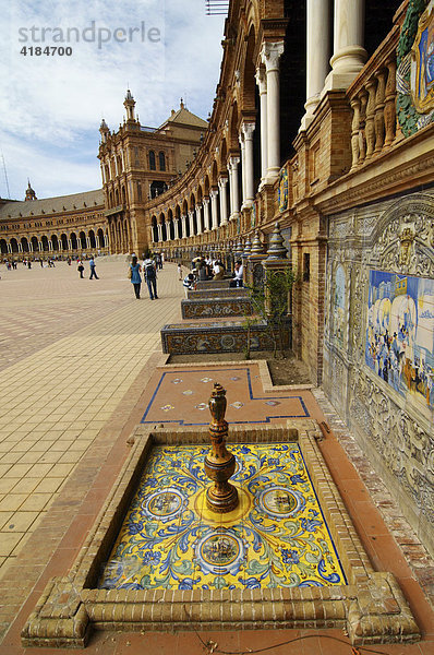 Palacio de Espana  Sevilla  Andalusien  Spanien