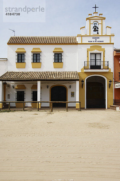 Haus der Bruderschaft aus Jerez de la Frontera  El Rocio  Andalusien  Spanien  Europa