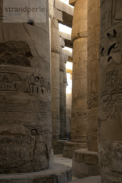 Tempelanlage von Karnak  die größte Tempelanlage aus aus pharaonischer Zeit  Luxor  Karnak  Ägypten