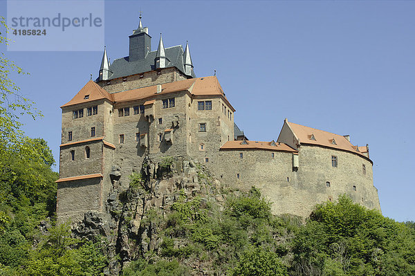 Burg Kriebstein bei Midweida  Sachsen  Deutschland