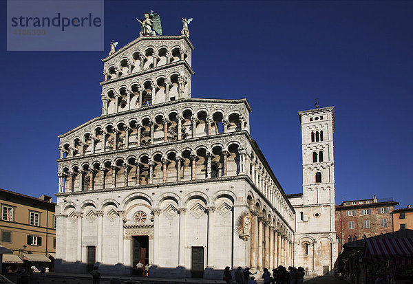 San Michele in Foro  St. Michael auf dem Forum  Lucca  Toskana  Italien