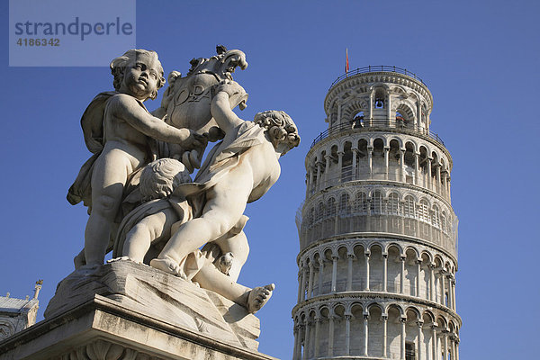 Schiefer Turm von Pisa  Toskana  Italien