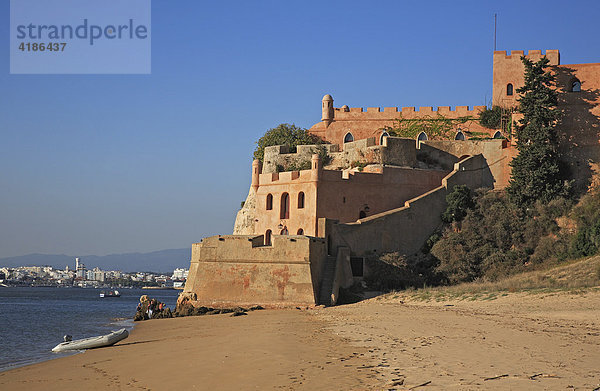 Burg Fortaleza de Sao Joao in Ferragudo  Algarve  Portugal