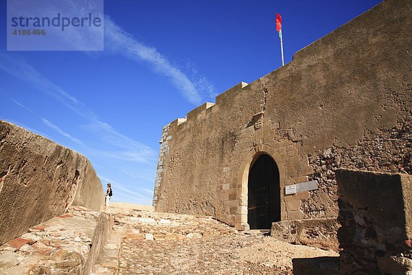 Kastell des Königs Alfonso III in Castro Marim  Algarve  Portugal