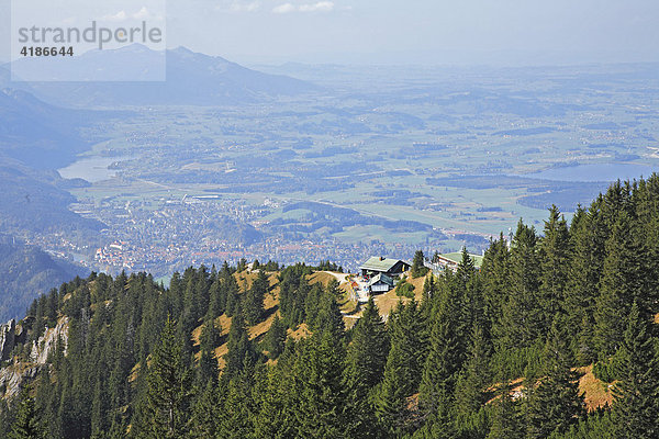 Landschaft auf dem Tegelberg  Schwangau  Bayern  Deutschland