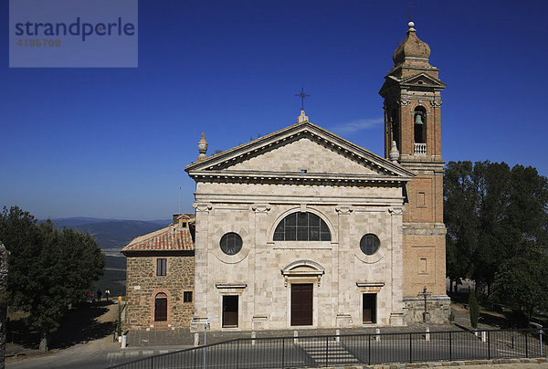 Kirche in Montalcino  Provinz Siena  Toskana  Italien