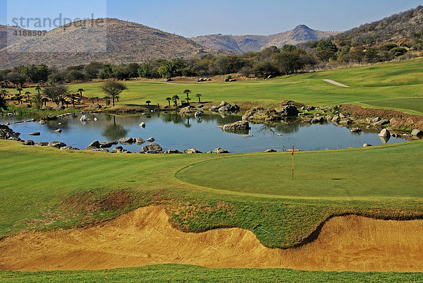 Golfplatz  Sun City  Südafrika