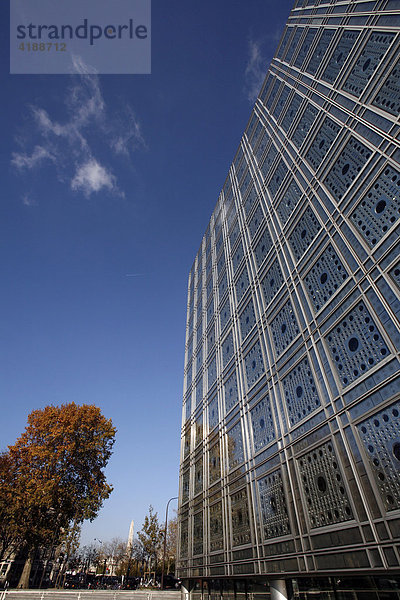 Gebäude Institut du Monde Arabe im Quartier Latin  Paris  Frankreich