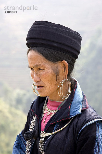 Dao - Frau in den Bergen von Nordvietnam  Vietnam  Asien
