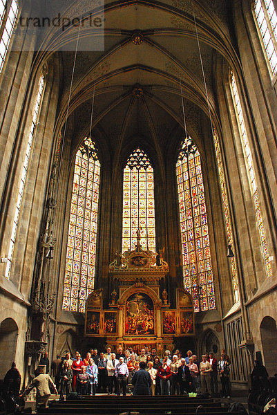 Chorprobe in der Stadtkirche St. Dionys  Esslingen am Neckar Baden Württemberg Deutschland