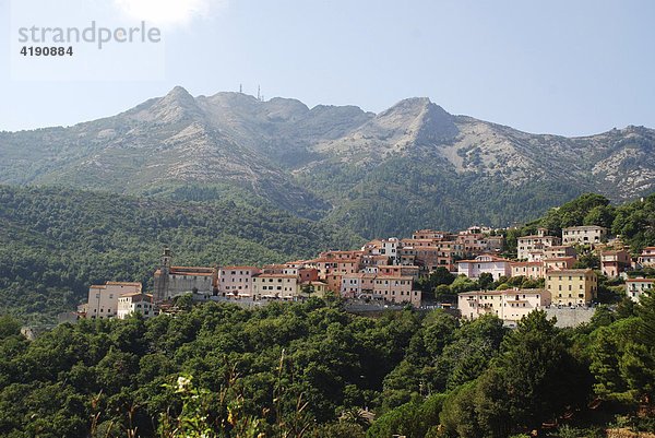 Bergdorf Marciana Alta unterhalb des Monte Capanne Insel Elba Italien