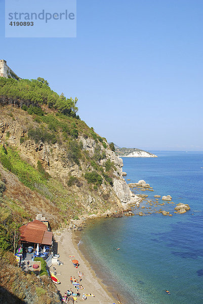 Strand Spiaggia delle Ghiaie Portoferraio Insel Elba Toskana Italien